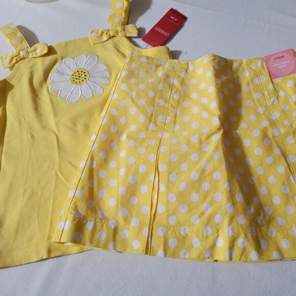 Gymboree Lady Daisy Vintage size 7 shirt & skort with Adjustable waist NWT. A21